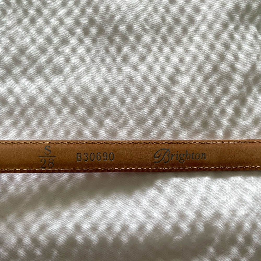 Brighton Pink Silver Floral Buckle Belt - Picture 6 of 7